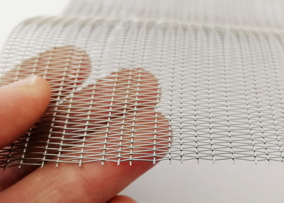 Decorative Soft Metal Mesh Laminated Glass With Fabric Interlayer Antirust