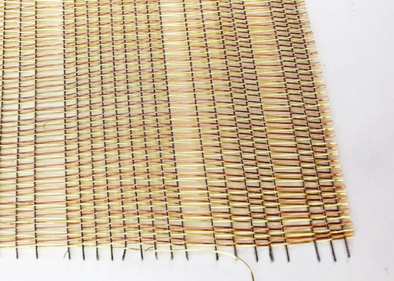 Stainless Steel Woven Wire Mesh Laminated Glass With Metal Mesh Interlayer