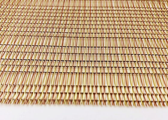 Stainless Steel Woven Wire Mesh Laminated Glass With Metal Mesh Interlayer