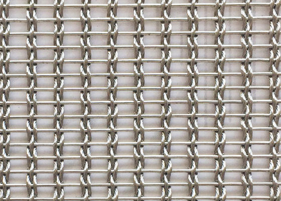 Flexible Recycled Glass Laminated Wire Mesh 0.05 Inch Antiwear