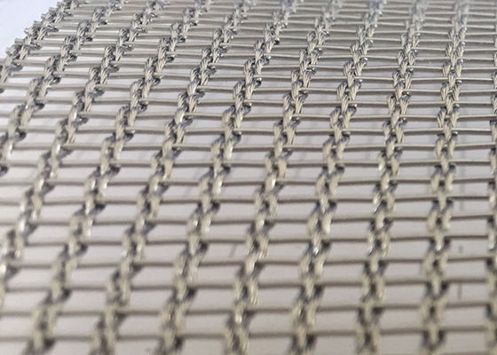 Flexible Recycled Glass Laminated Wire Mesh 0.05 Inch Antiwear
