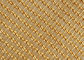 Bronze 1.5mm 4m Laminated Glass Wire Mesh PVD Metal Woven Copper Mesh Fabric