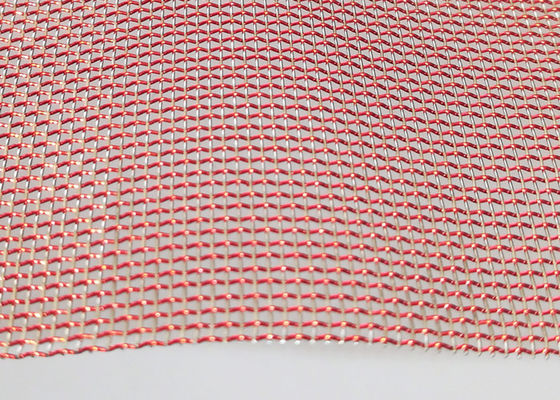 2.5m 304 Stainless Steel Glass Laminated Wire Mesh PVD For Luxury Decorative