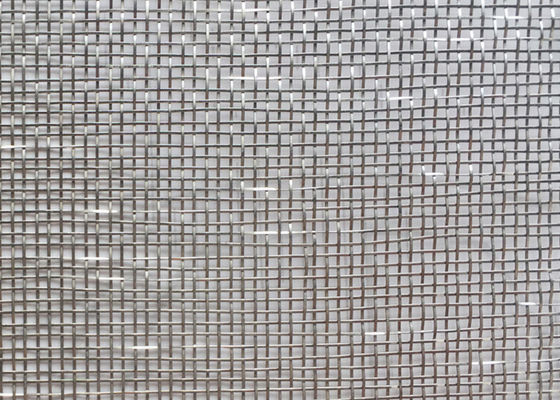 Ultra Thin Architectural Glass Laminated Wire Mesh Brass Woven 0.5mm