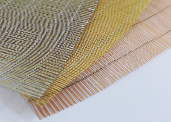 Luxury Cladding Glass Laminated Wire Mesh Stretched 2.5m Stainless Steel
