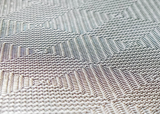 0.5mm Glass With Fabric Interlayer Anti Alkali Woven Metal Mesh Fabric ODM