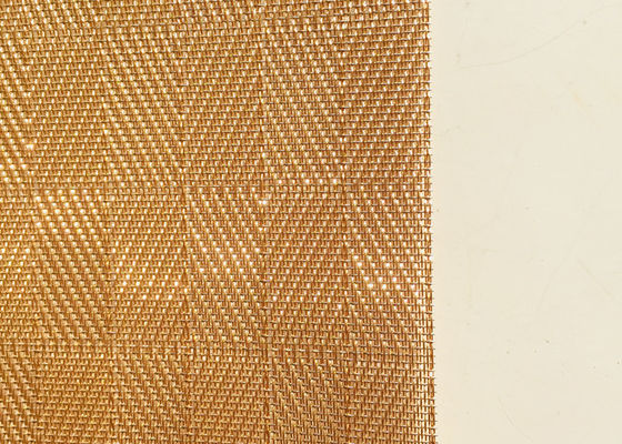 8ft Gold Glass Laminated Wire Mesh Antiwear For Furniture And Stairs