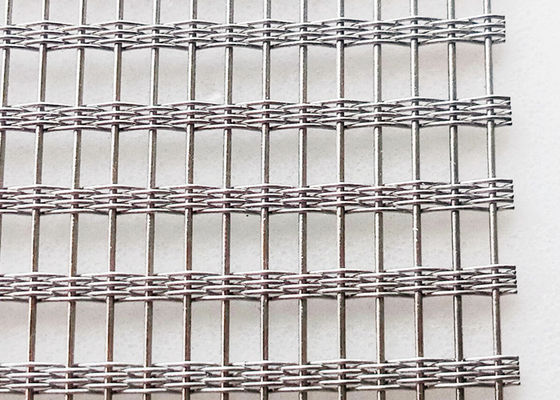 250cm Stainless Steel Screen Not Fragile Glass With Wire Mesh Inside 41.4% Gap