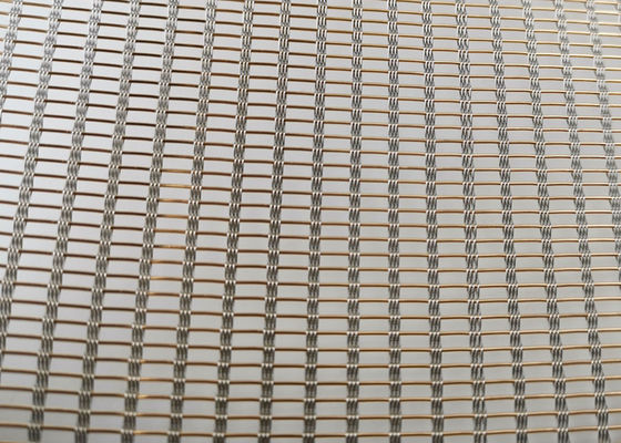 Sprayed ISO9001 SS316 Decorative Mesh Fabric 0.94mm Wire Mesh Glass