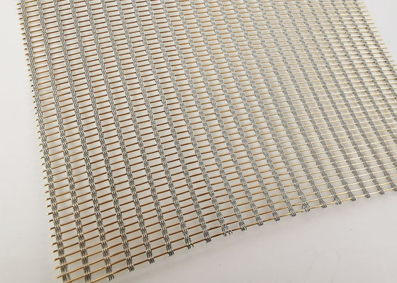 Sprayed ISO9001 SS316 Decorative Mesh Fabric 0.94mm Wire Mesh Glass