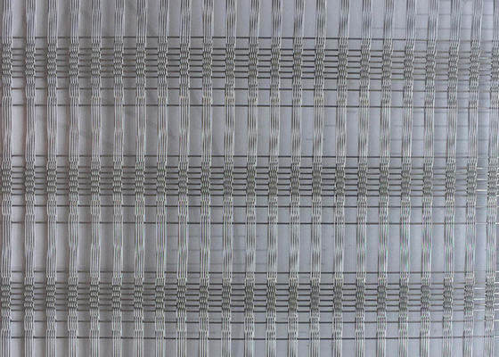0.8mm Plain Woven Wire Mesh Glass Panels Exterior And Interior Decorative Facade