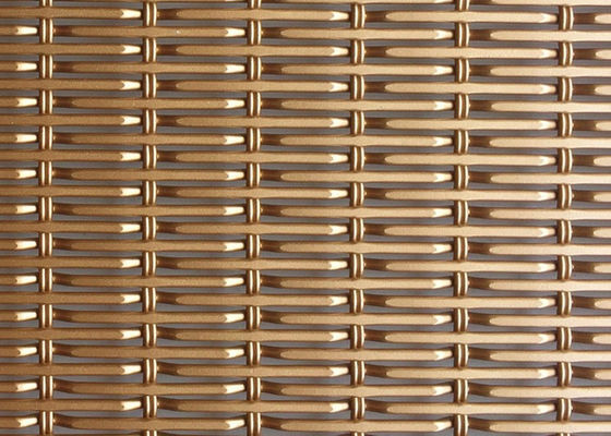 6.5ft Aluminum Alloy Decorative Woven Wire Mesh 26% Opening Area