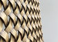 ODM 1.5m Decorative Woven Wire Mesh Screens Anti Brass Surface Treatment