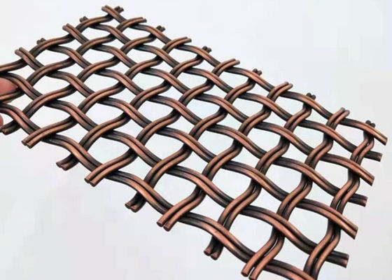 High Tensile Alloy Decorative Woven Wire Mesh Partitions 5ft For Walls