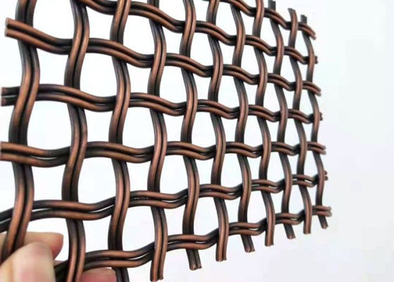 High Tensile Alloy Decorative Woven Wire Mesh Partitions 5ft For Walls