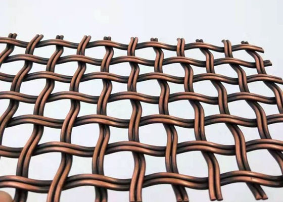 High Tensile Alloy Decorative Woven Wire Mesh Partitions 5ft For Walls