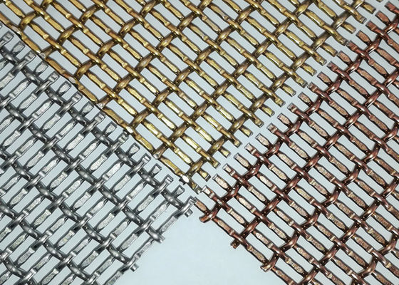 SHUOLONG 3.2mm Architectural Metal Screens Decorative Ceiling Mesh Antishock