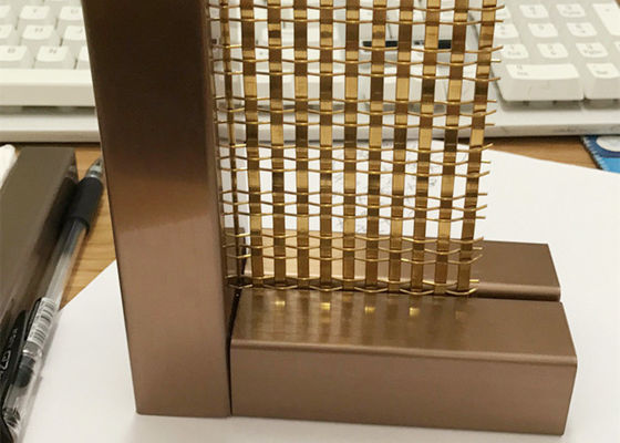 OEM Golden Architectural Decorative Woven Wire Mesh Stainless Steel XY 1513G