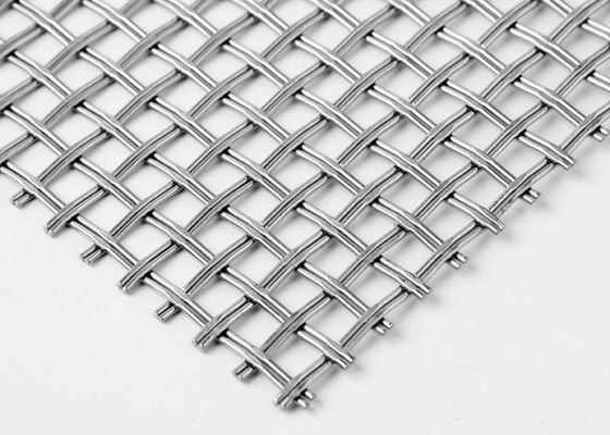 ISO9000 Double Wire 316 Stainless Steel Wire Mesh Panels Column Surface