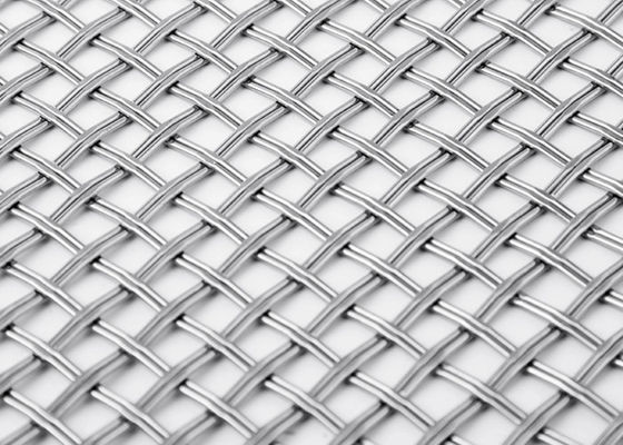 ISO9000 Double Wire 316 Stainless Steel Wire Mesh Panels Column Surface