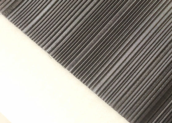 ISO 2.5m Painted Black Wire Mesh Screen Laminated Glass For Wall Coverings