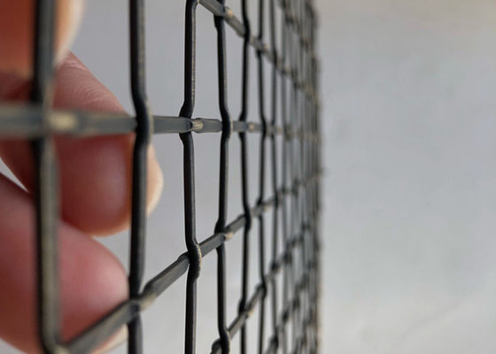 Eco Friendly 2-6mm Decorative Wire Grille Square Woven