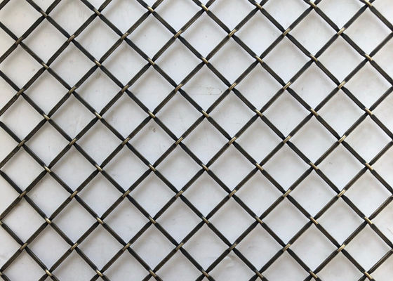 Eco Friendly 2-6mm Decorative Wire Grille Square Woven