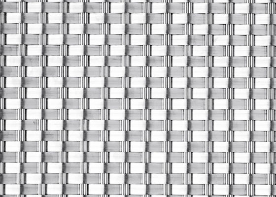 1.5m Flat Tight Woven Wire Mesh Panels Architectural Mesh Fabrics Sunshade