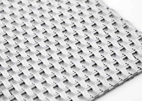 1.5m Flat Tight Woven Wire Mesh Panels Architectural Mesh Fabrics Sunshade