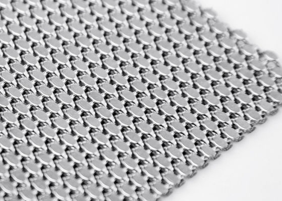 PVD Woven Wire Mesh Panels Anti Fire Decorative Elevator Metal Mesh