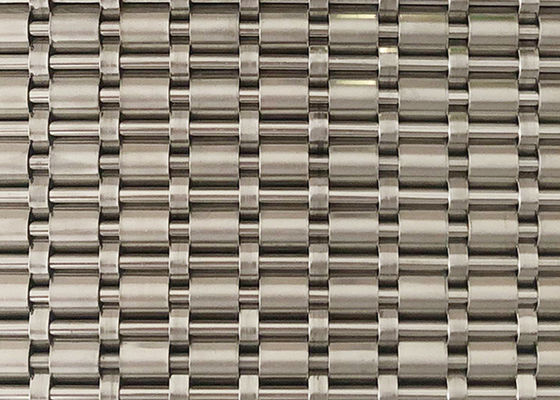 4m Free Oil Woven Wire Mesh Panels Fireproof Elevator Door Cladding