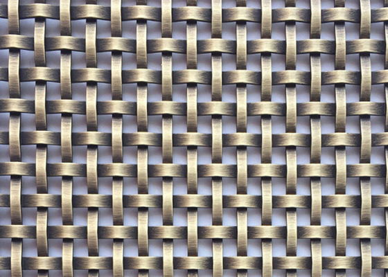 Red Copper Steel Grille Mesh Interior Design Anti Alkaline 20m 2.5mm Thick
