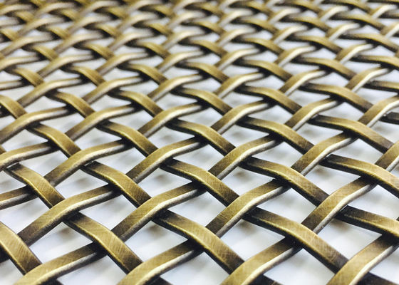 3mm Curly Decorative Wire Mesh Grilles PVD