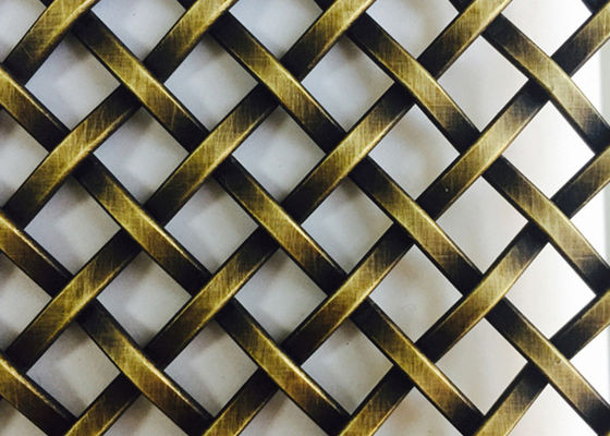 3mm Curly Decorative Wire Mesh Grilles PVD