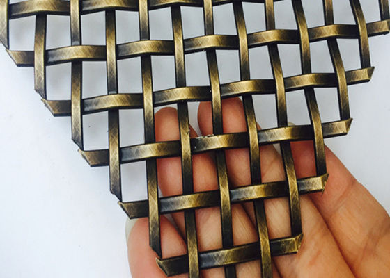 3mm Curly Decorative Wire Mesh Grilles PVD