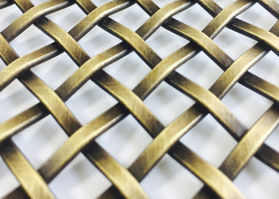 3mm Curly Decorative Wire Mesh Grilles PVD