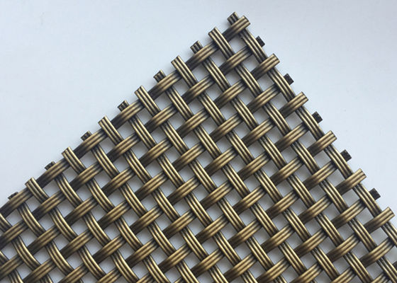 3.2mm ODM Decorative Metal Mesh Screen Wire Grille Antique Plated