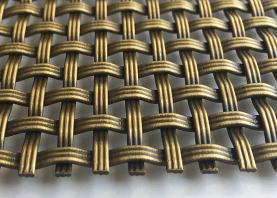 3.2mm ODM Decorative Metal Mesh Screen Wire Grille Antique Plated