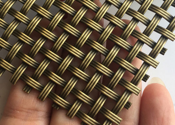 3.2mm ODM Decorative Metal Mesh Screen Wire Grille Antique Plated
