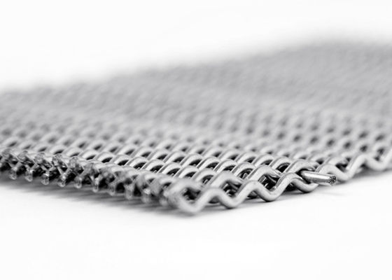 316 Plain Weave Stainless Steel Metal Fabric Mesh Screen 2mm Dia L3m