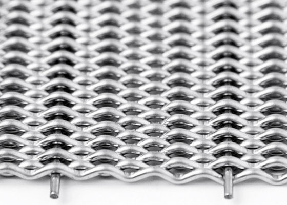 316 Plain Weave Stainless Steel Metal Fabric Mesh Screen 2mm Dia L3m
