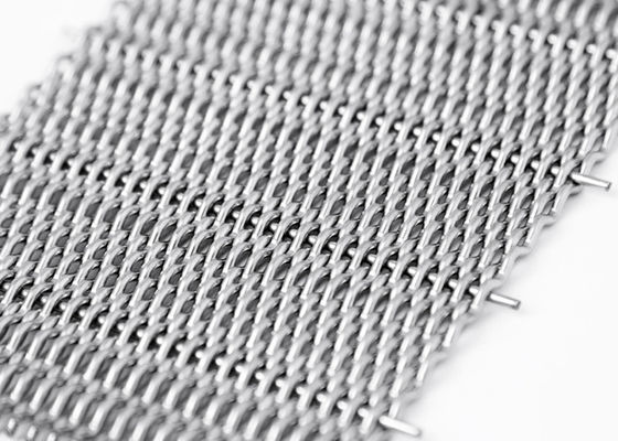316 Plain Weave Stainless Steel Metal Fabric Mesh Screen 2mm Dia L3m