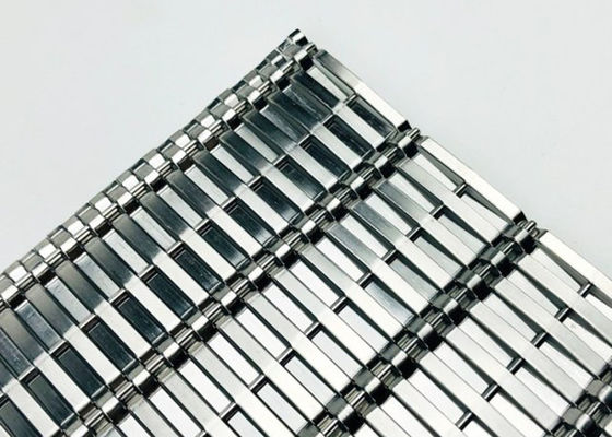 Architectural Stainless Steel Mesh Fabric Enclosures 2.2mm Dia 2.5m Width
