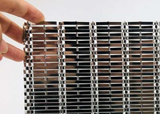 Architectural Stainless Steel Mesh Fabric Enclosures 2.2mm Dia 2.5m Width