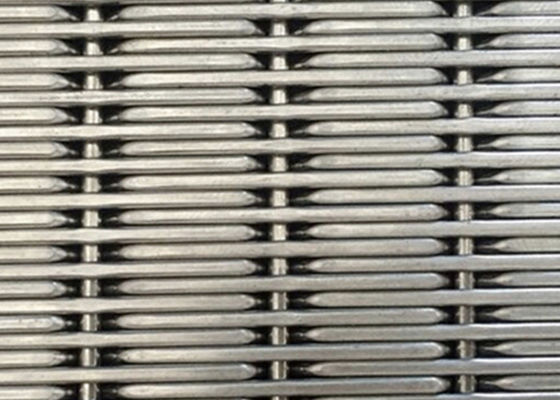 SUS 304 Stainless Steel Woven Wire Mesh Panels 2mm Dia 17.5mm Warp Pitch