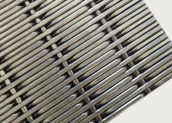 SUS 304 Stainless Steel Woven Wire Mesh Panels 2mm Dia 17.5mm Warp Pitch