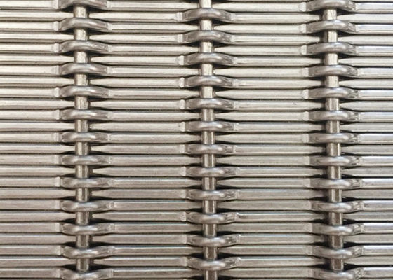 SUS 304 Stainless Steel Woven Wire Mesh Panels 2mm Dia 17.5mm Warp Pitch