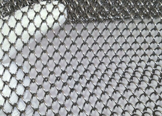 OEM Stainless Steel Metal Coil Drapery Woven Wire Mesh Shower Curtain