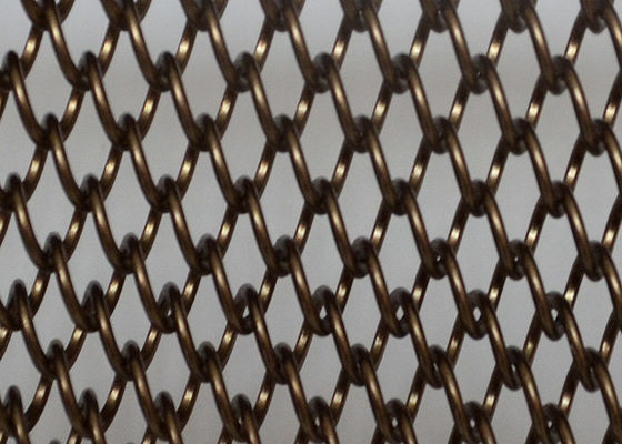 ShuoLong Space Dividing Metal Mesh Curtain Panels Antique Bronze 8.4mm