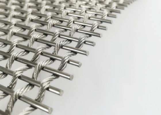 ISO9000 Alu Flexible Metal Mesh Fabric 3.8mm